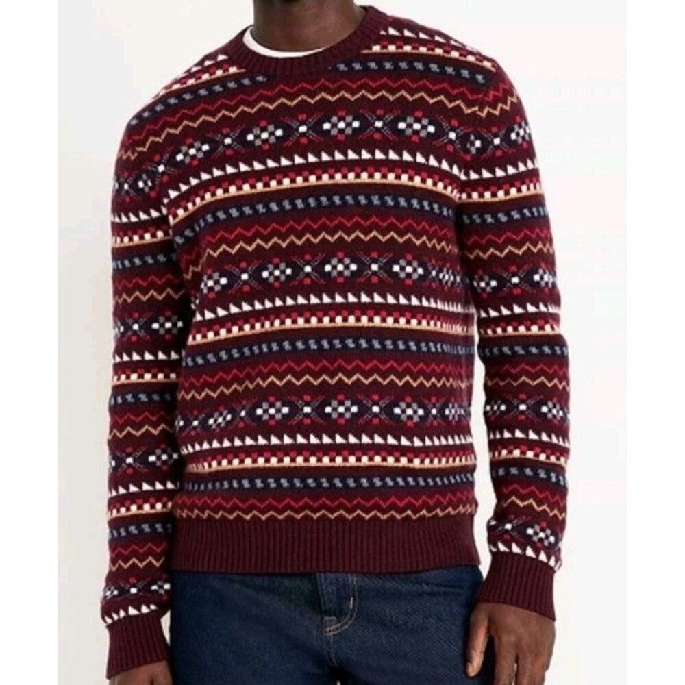 NWT Men's Old Navy SoSoft Crewneck Sweater Size XL Burgundy